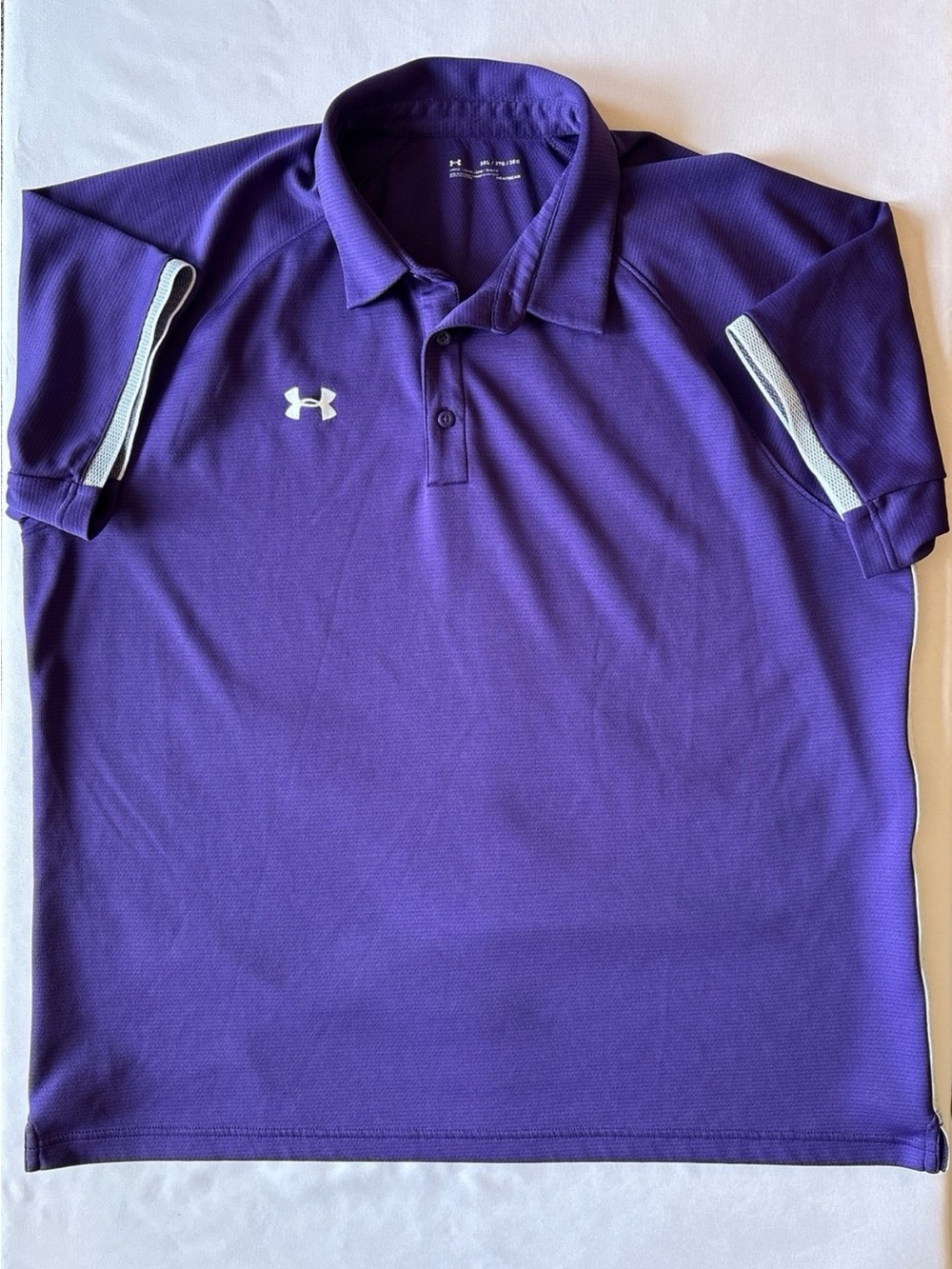Under Armour Men’s Purple Polo with White Trim